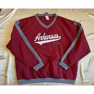 Knights Arkansas‎ Razorbacks Team Pullover Windbreaker Mens XL Water Resistant